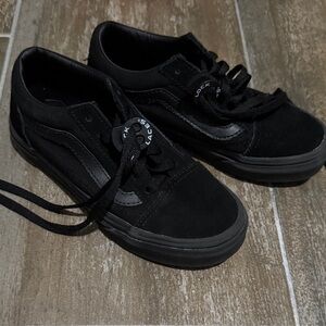 Vans Kids Black Sneakers NEW
